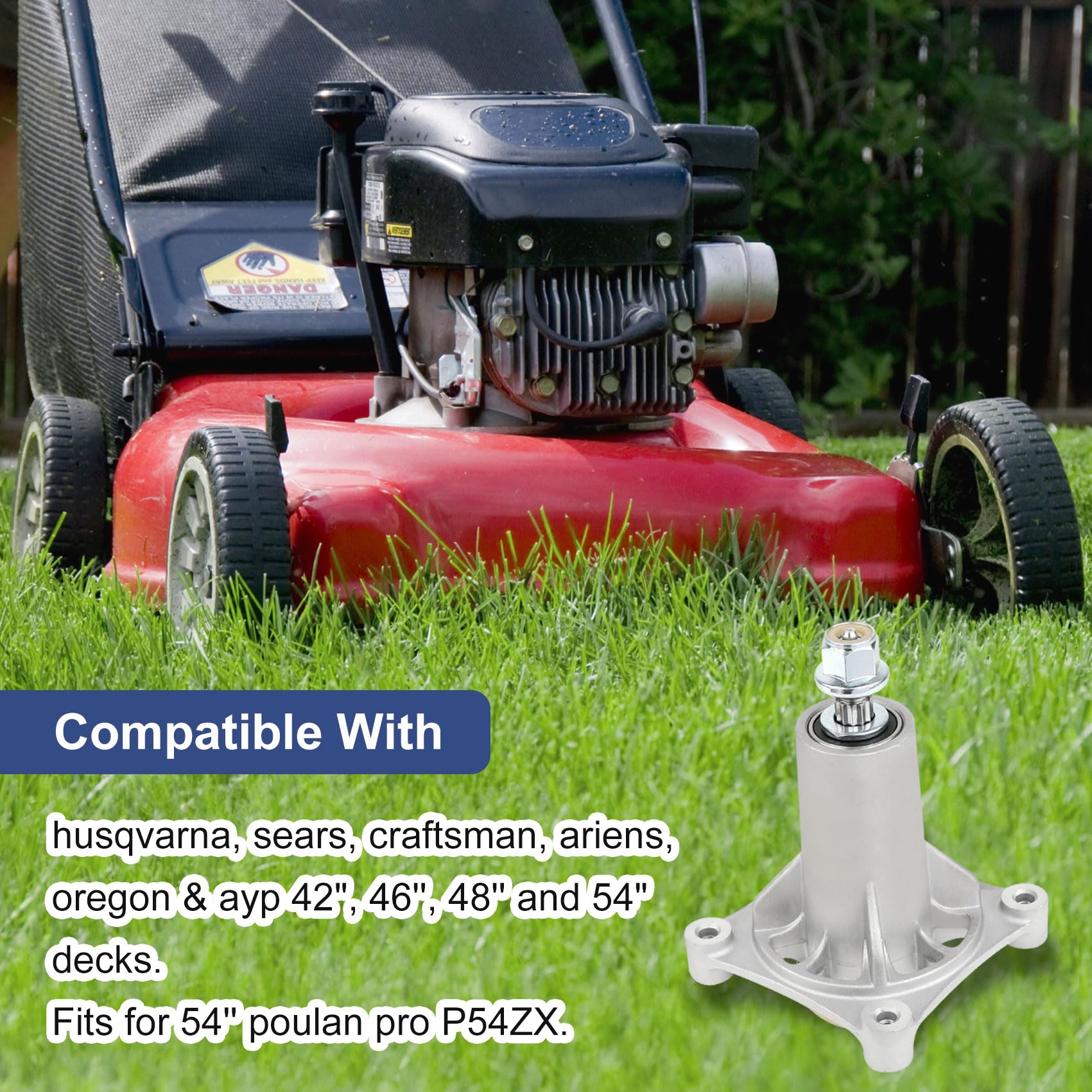 MONKEMON spindle grease zerk detail illustrating easy lubrication access and maintenance