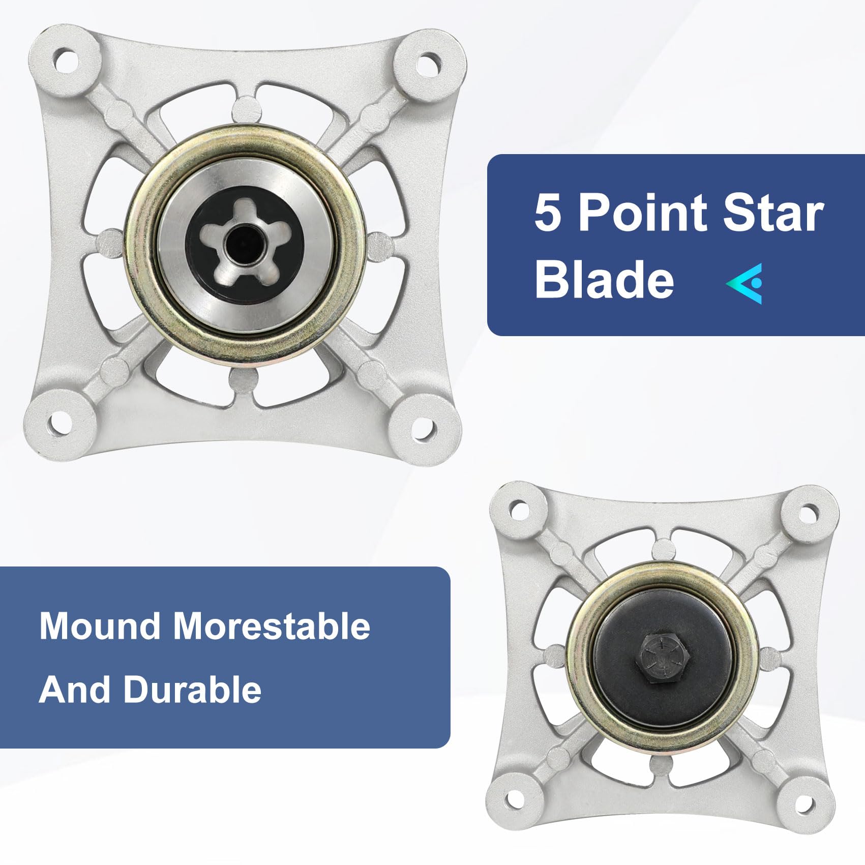 MONKEMON spindle hardware kit laid out with bolts and nut for complete installation convenience