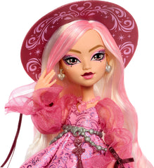Monster High espejo lunar y libro de hechizos junto al frasco de perfume para narrativas