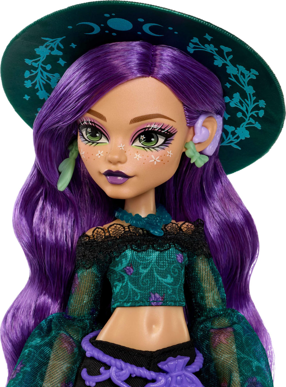 Monster High bolso en forma de polilla y pouch belt de Willow Thorne para guardar tesoros