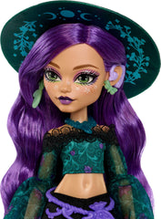 Monster High bolso en forma de polilla y pouch belt de Willow Thorne para guardar tesoros