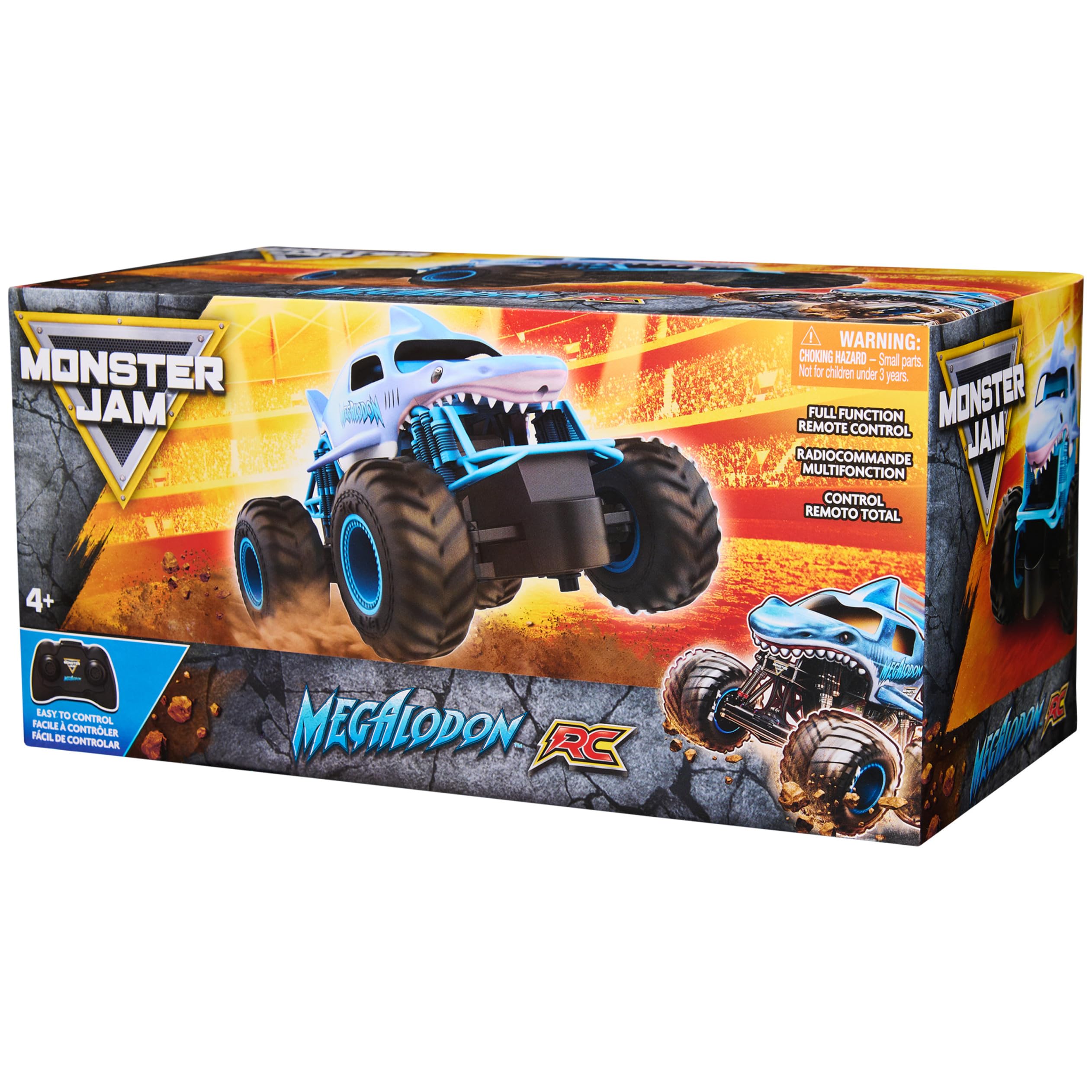 Monster Jam Megalodon control remoto 2.4 GHz para carreras seguras