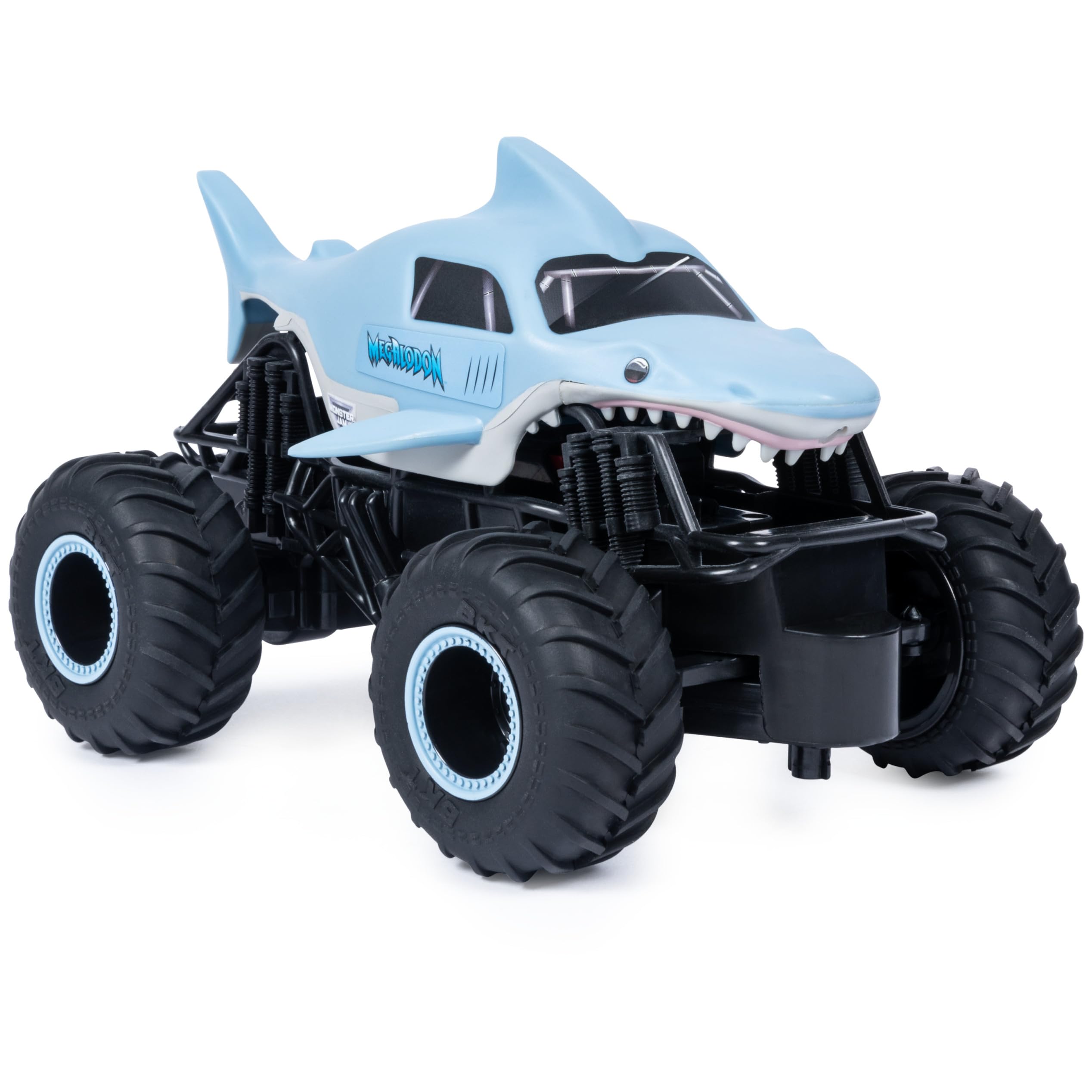 Monster Jam Megalodon comparación de tamaño ideal para interiores
