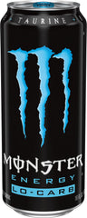Monster Lo-Carb detalle de lata abierta mostrando textura y diseño