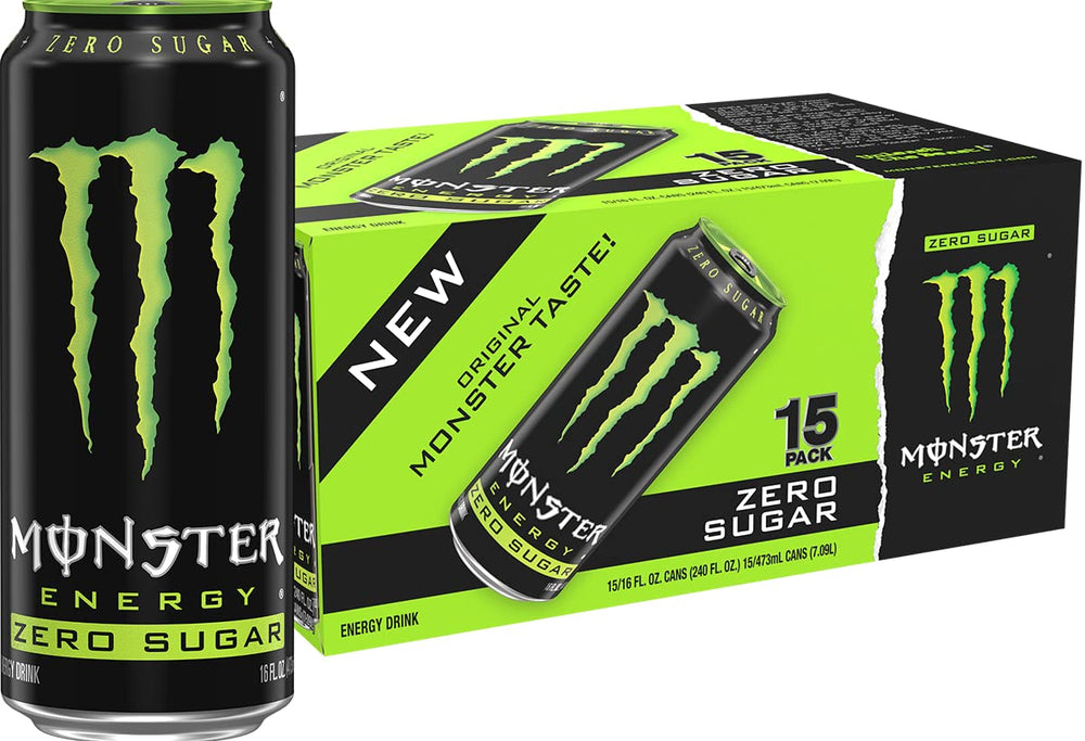 Monster frontal lata 16 oz sin azúcar, presentación pack práctico