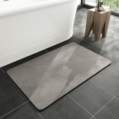 MontVoo alfombra frontal gris mostrando acabado elegante y secado rápido