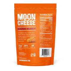 Moon Cheese bites served on a plate demonstrating easy no-prep serving and protein boost