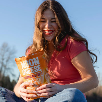 Moon Cheese in a kids lunchbox showing family-friendly, protein-rich snack option