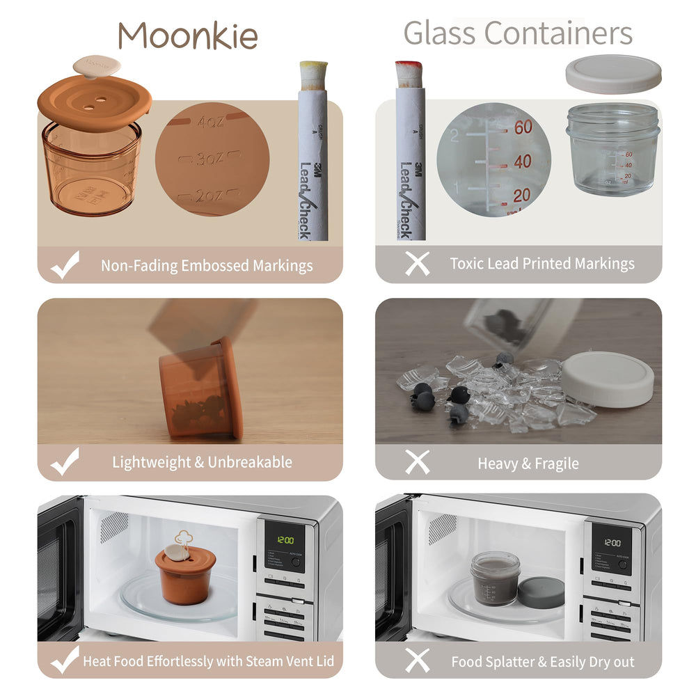 Moonkie tapa con doble sello y cierre hermético para evitar derrames