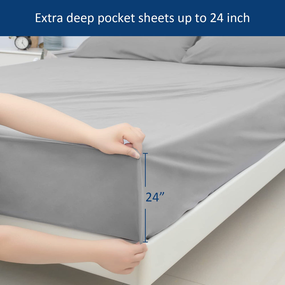 Moonsea sábana ajustada sobre colchón inflable con topper, ajuste seguro y sin arrugas