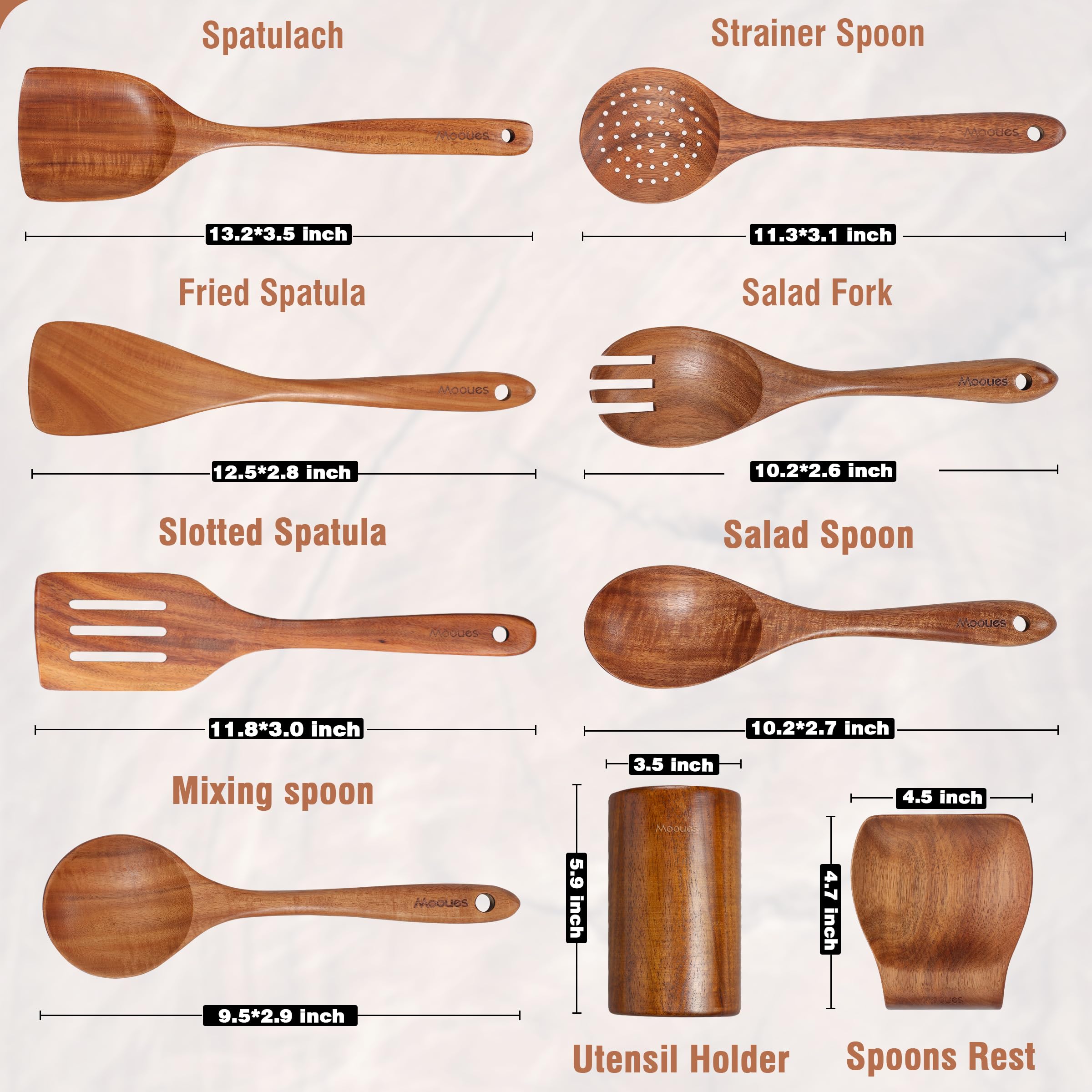Mooues soporte con reposa-cucharas en encimera, evita salpicaduras
