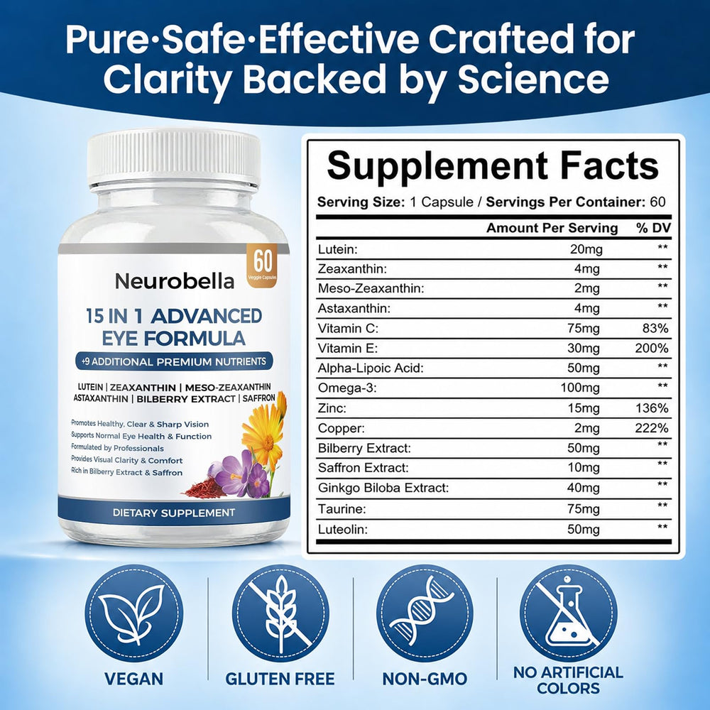 MORANDEE Neurobella etiqueta con información nutricional legible y útil