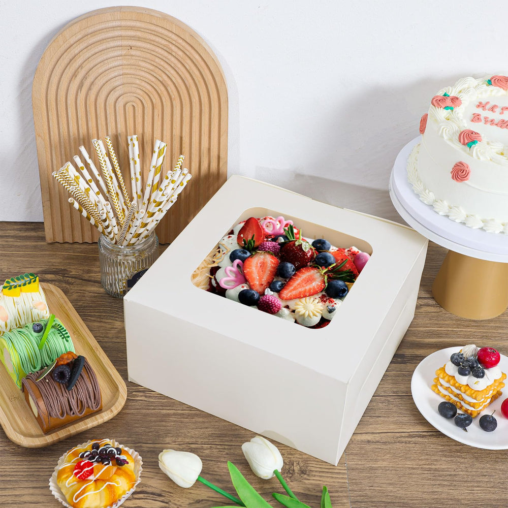 Moretoes caja montada transportando pastel, protección y presentación segura