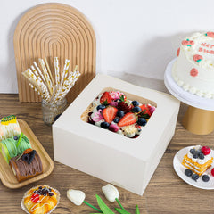 Moretoes caja montada transportando pastel, protección y presentación segura