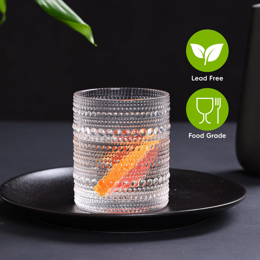 Moretoes highball glass in hand showing easy handling and capacity