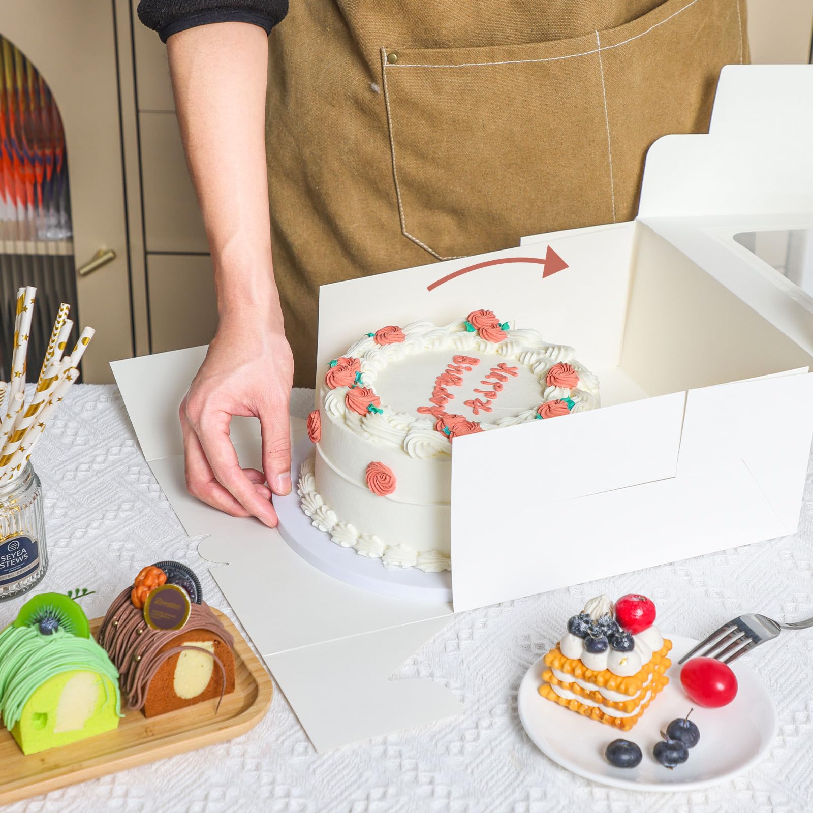Moretoes caja en mesa de fiesta, ideal para regalos y eventos