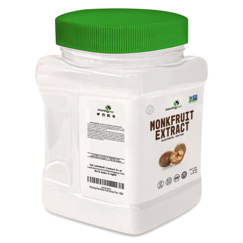 Morning Pep textura de polvo fino de monk fruit para mezclas uniformes