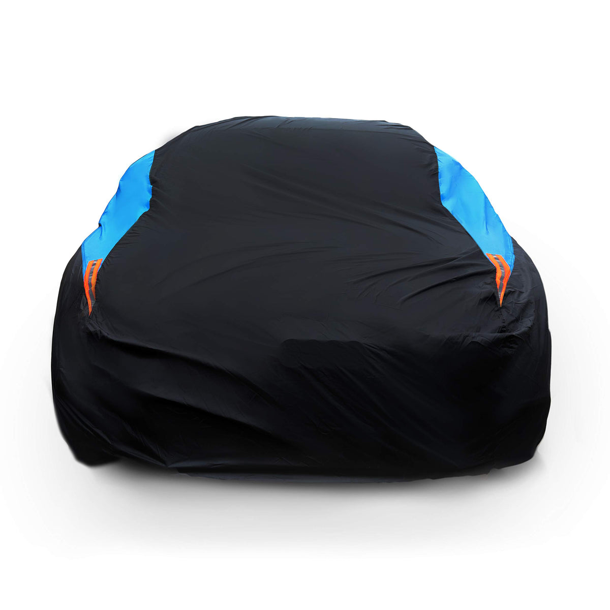 MORNYRAY front view blue cover on sedan protecting paint