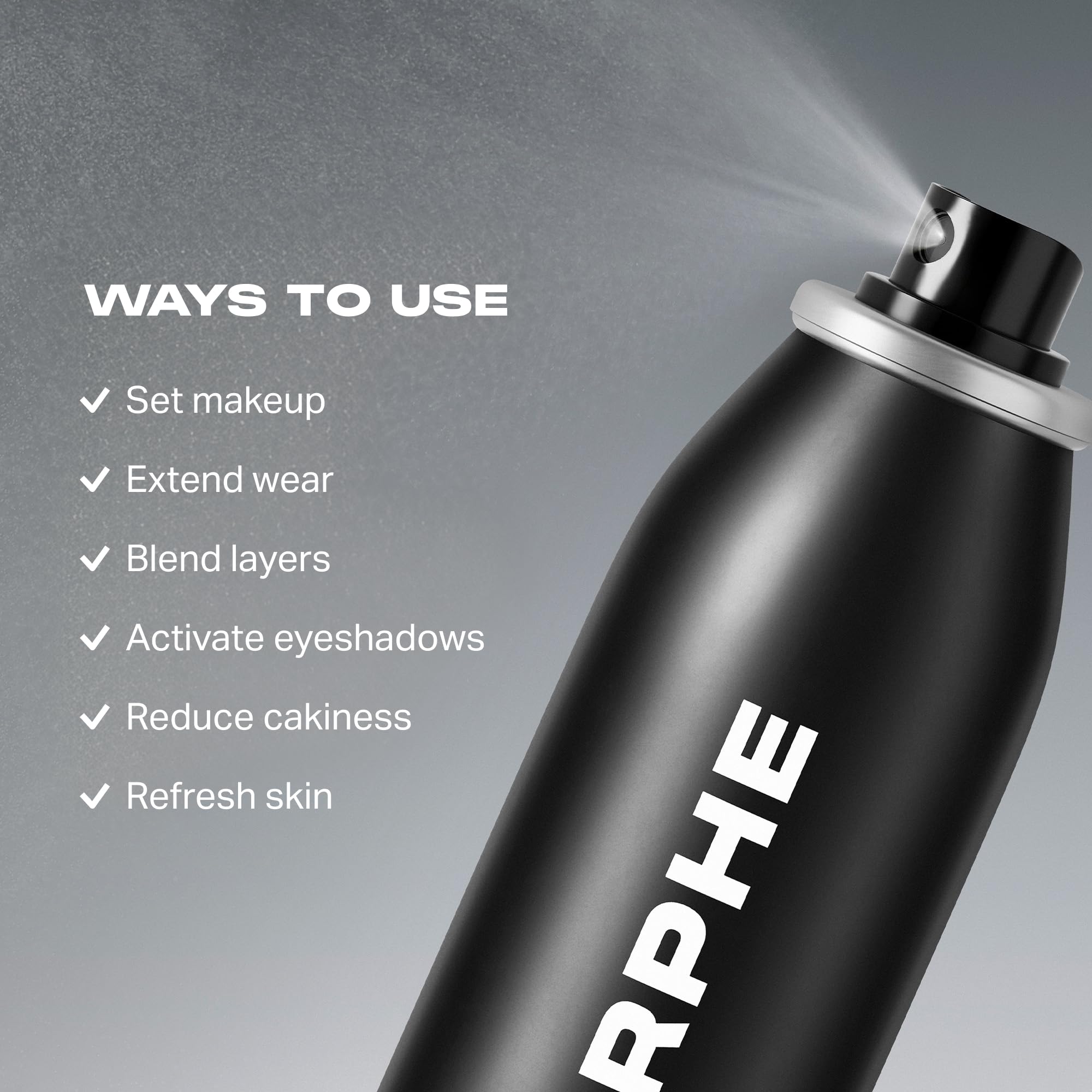 MORPHE etiqueta con ingredientes destacando vitaminas E y B5