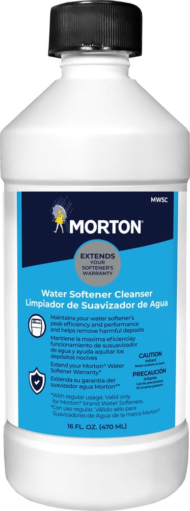 Morton cleanser front label showing bottle and rust-removal benefit