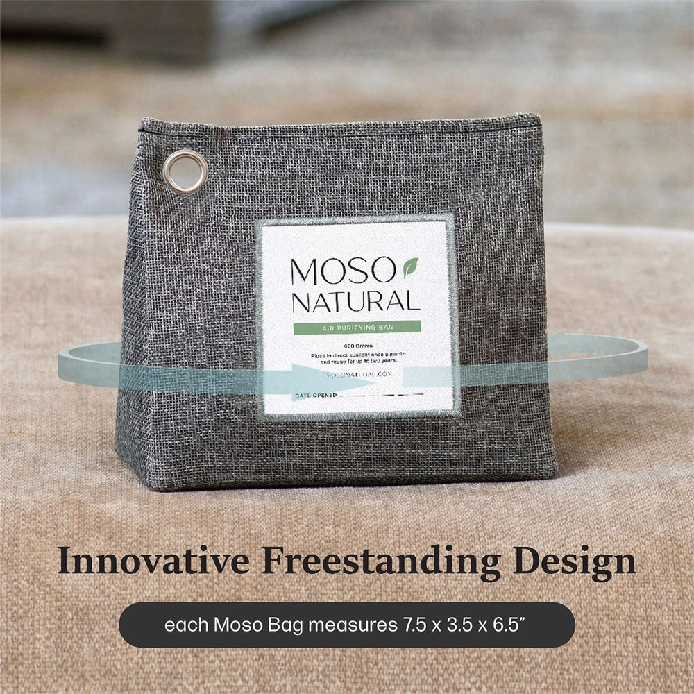 MOSO NATURAL detalle del ojete y costuras reforzadas, diseño duradero y seguro