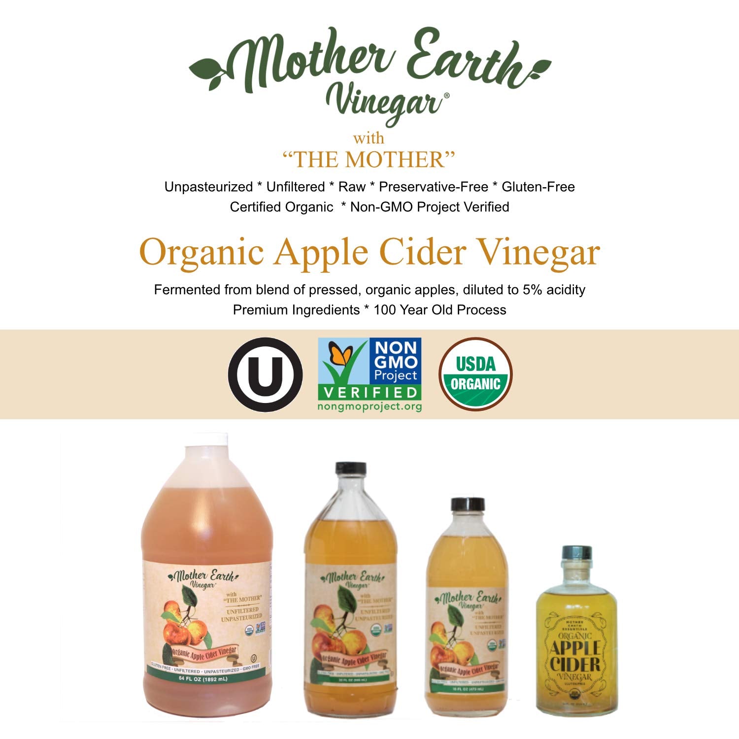 Mother Earth vinagre vertido en receta de cocina demostrando realce de sabor