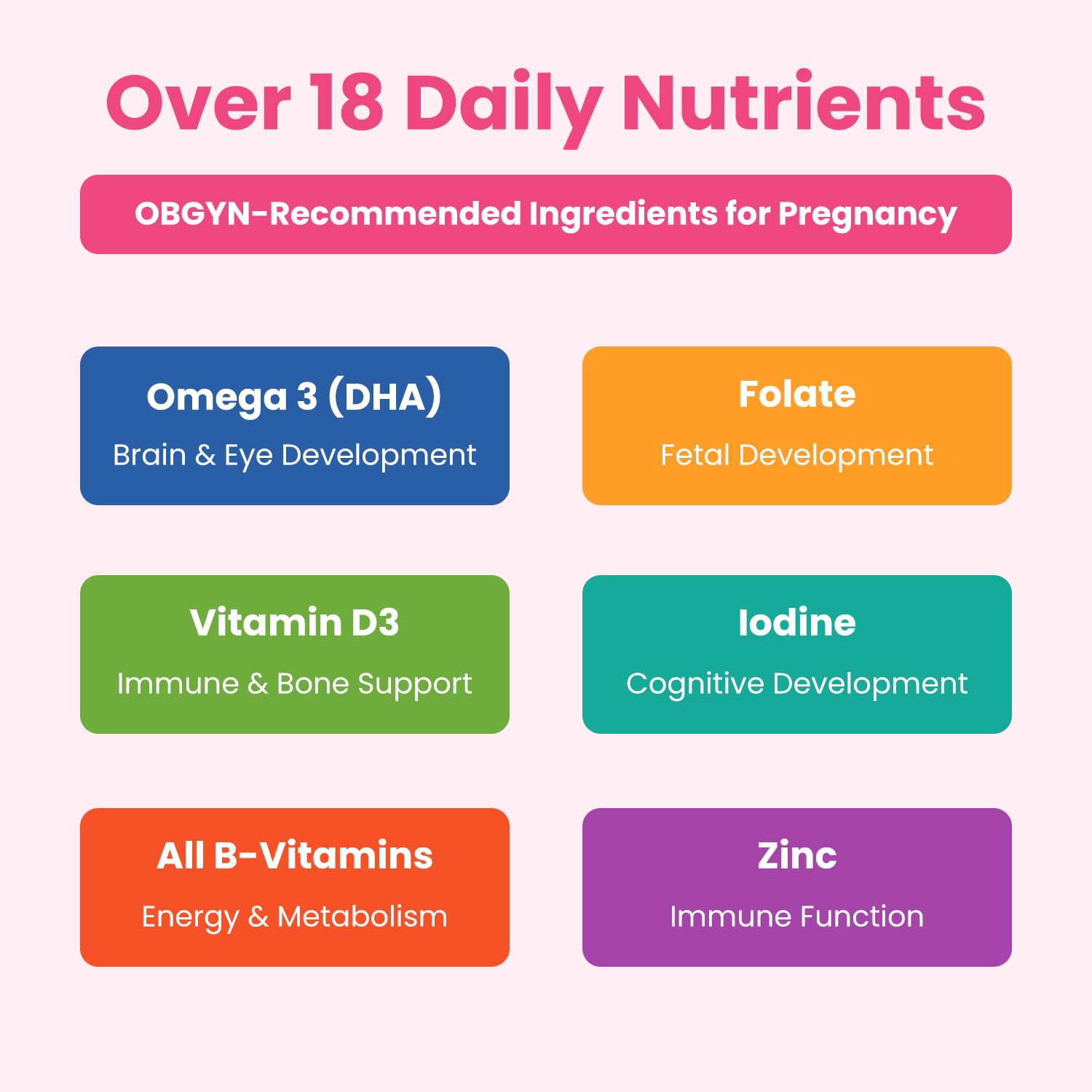 Mother's Promise etiqueta nutricional legible que muestra ingredientes clave