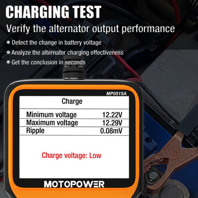 MOTOPOWER MP0515A vista del conector inferior para conexiones estables y duraderas