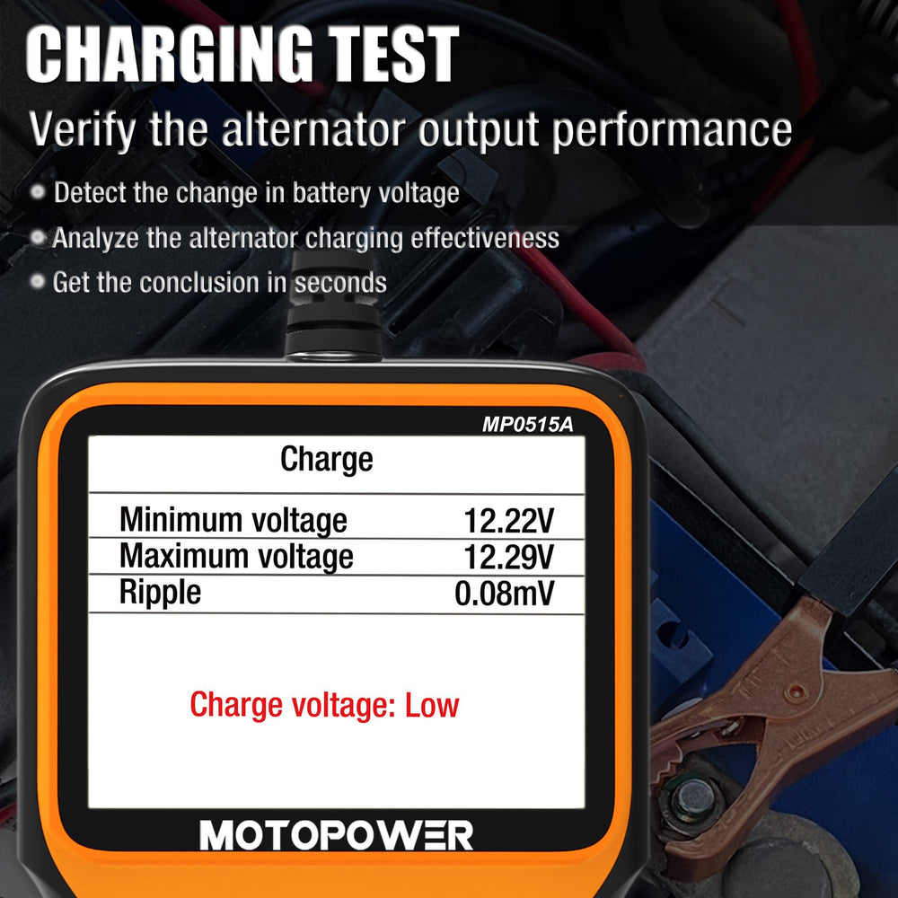 MOTOPOWER MP0515A vista del conector inferior para conexiones estables y duraderas