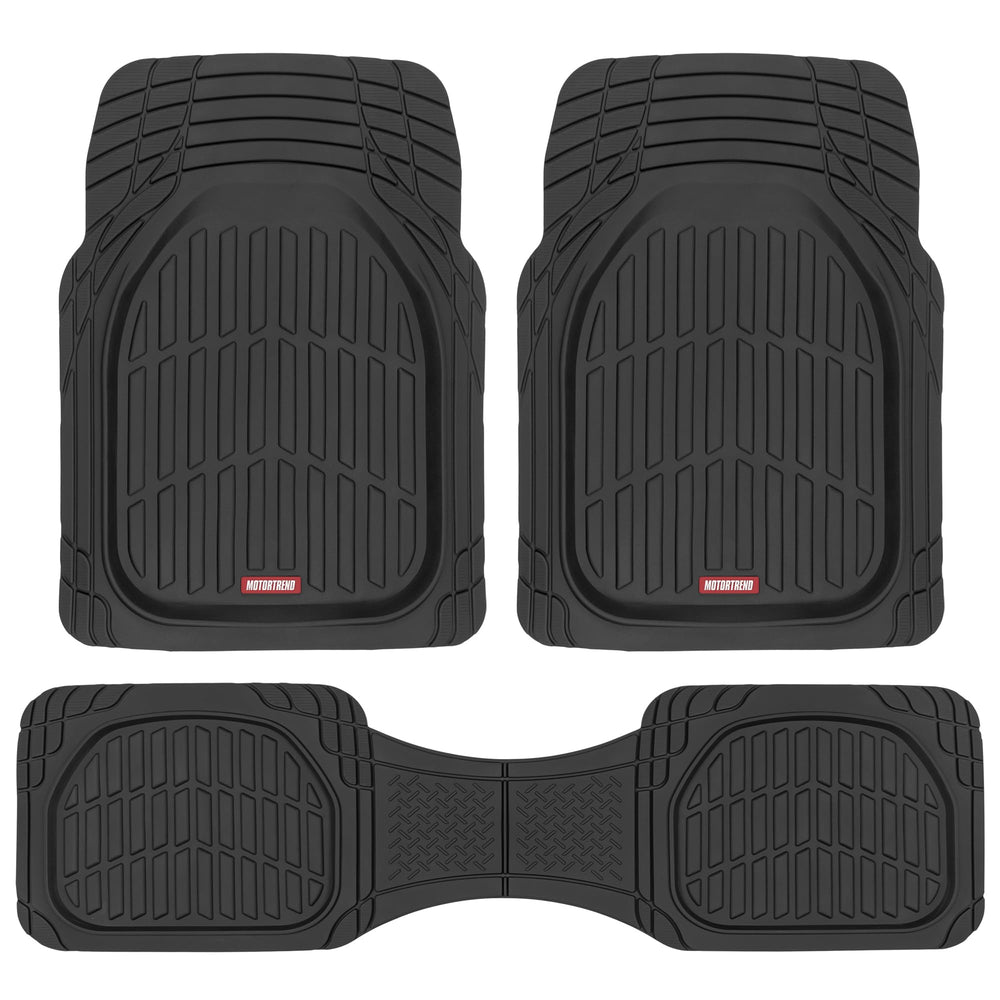 Motor Trend alfombrilla frontal instalada protegiendo suelo del coche