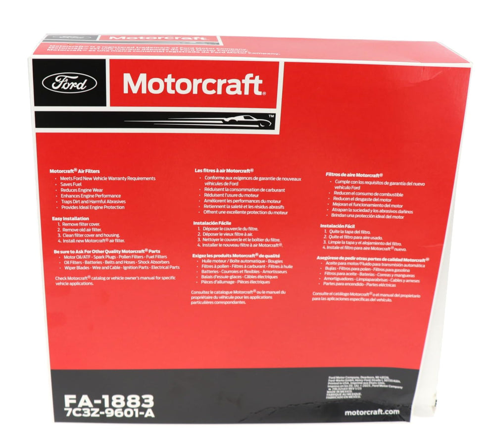 Motorcraft FA-1883 textura del recubrimiento surfactante que mejora eficiencia