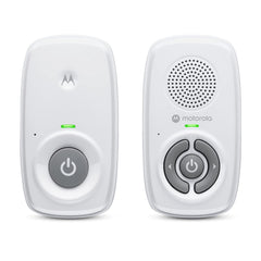Motorola Nursery AM21 frente del monitor mostrando diseño compacto y claridad de controles