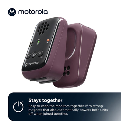 motorola nursery baby unit close-up microphone ensuring clear HD audio monitoring