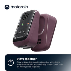 motorola nursery baby unit close-up microphone ensuring clear HD audio monitoring