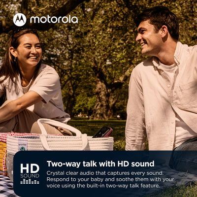 motorola nursery USB-C charging port detail for fast convenient recharging benefit
