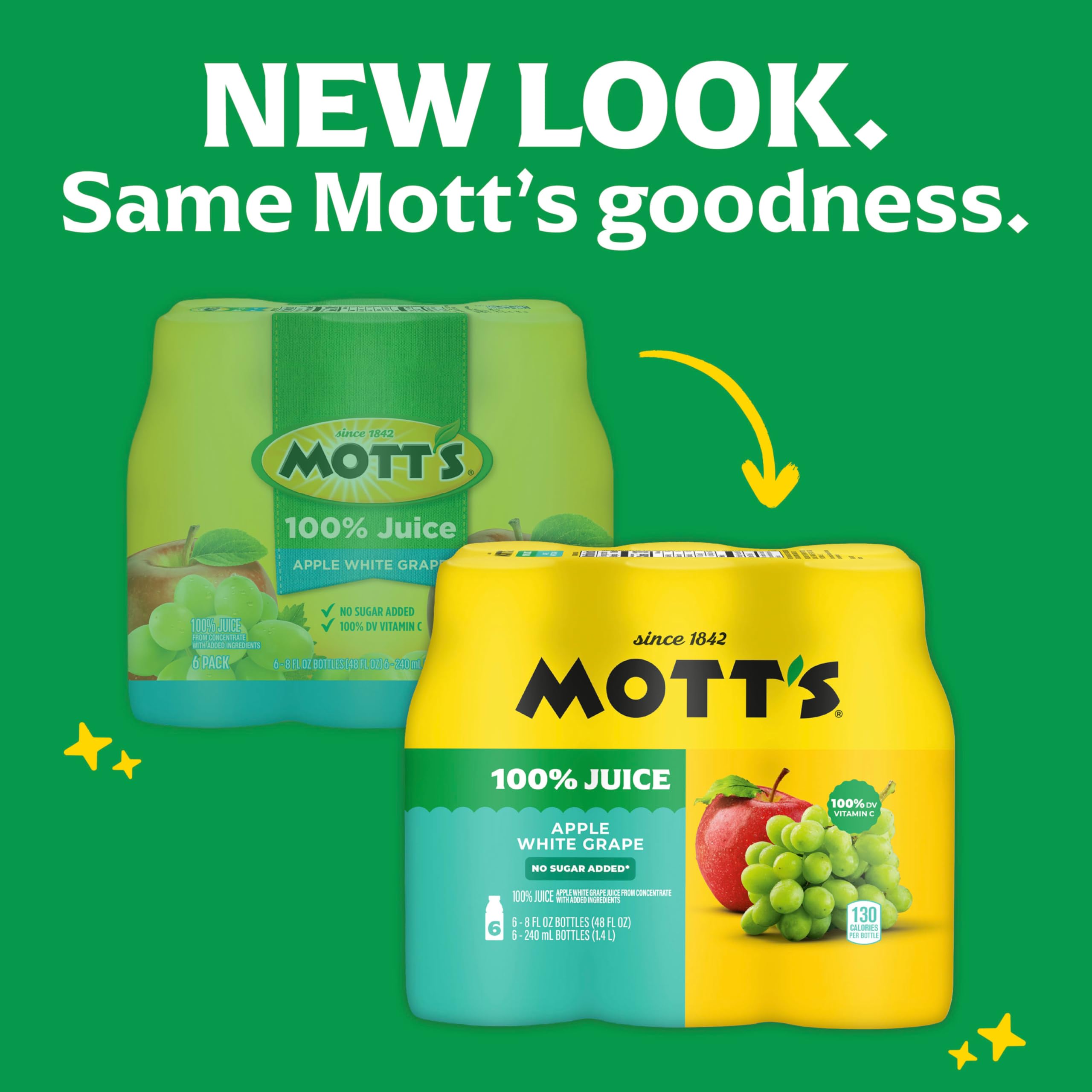 Mott's botella individual 8 fl oz lista para llevar y controlar porciones