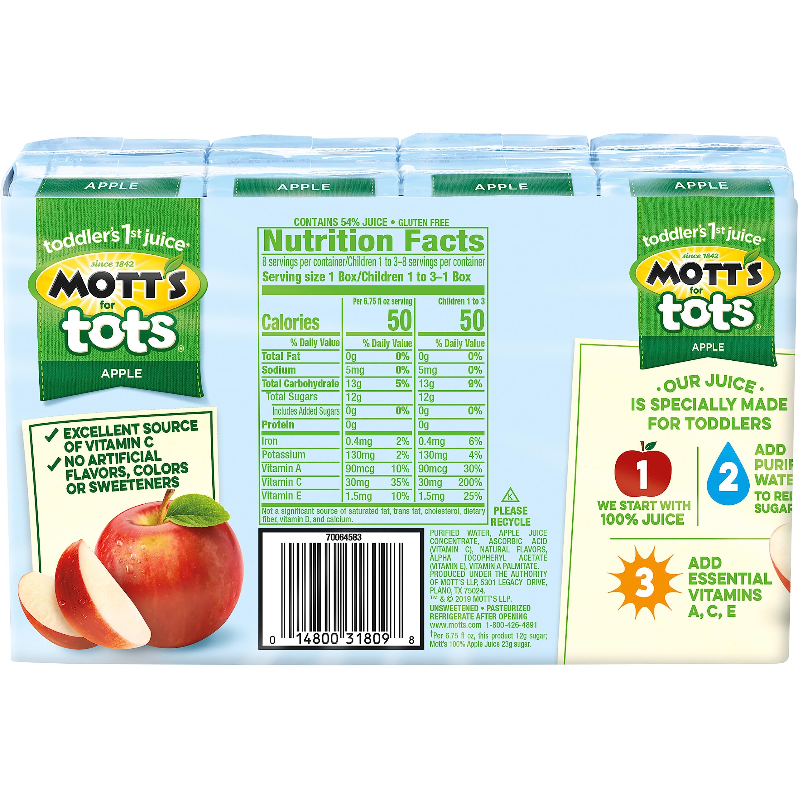 Mott's comparación de tamaño en mano para control de porciones