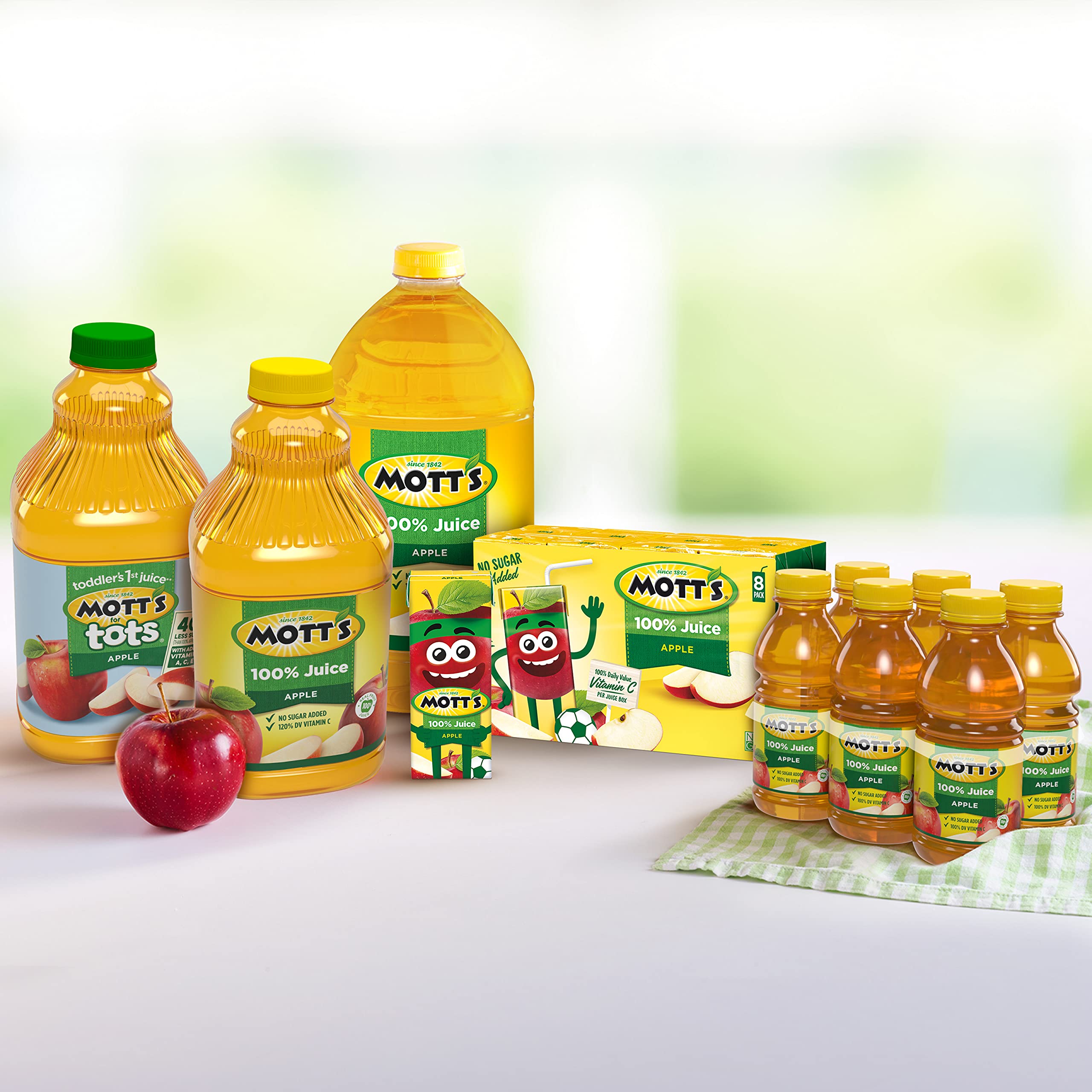 Mott's pack de cuatro paquetes de ocho cajas, ahorro y almacenamiento fácil