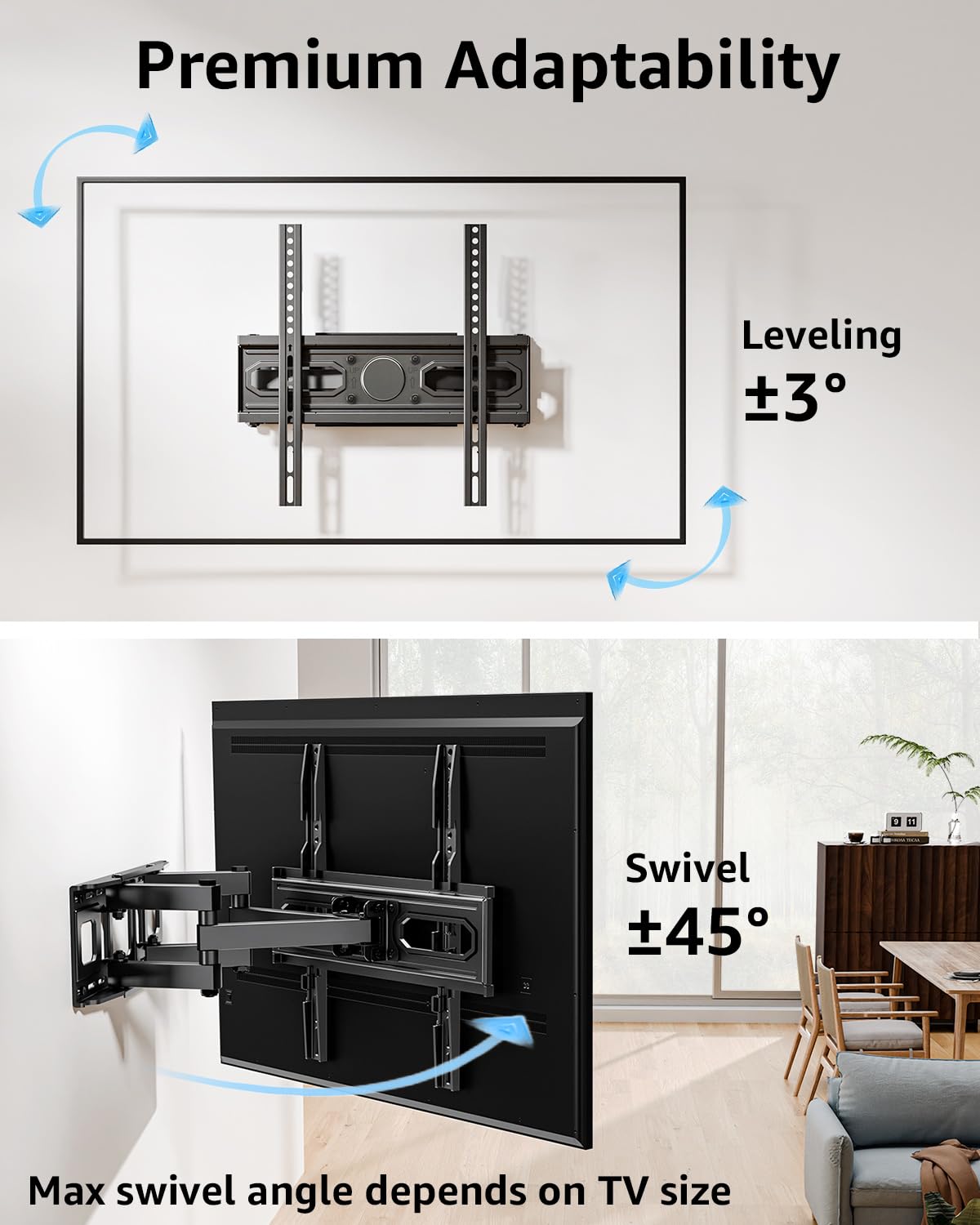 MOUNTUP televisor montado en cocina optimizando espacio y visión