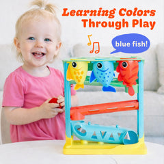 Move2Play baby using the toy, demonstrates fine motor skill development