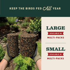 Mr. Bird cylinders side by side showing size and longer-lasting benefit