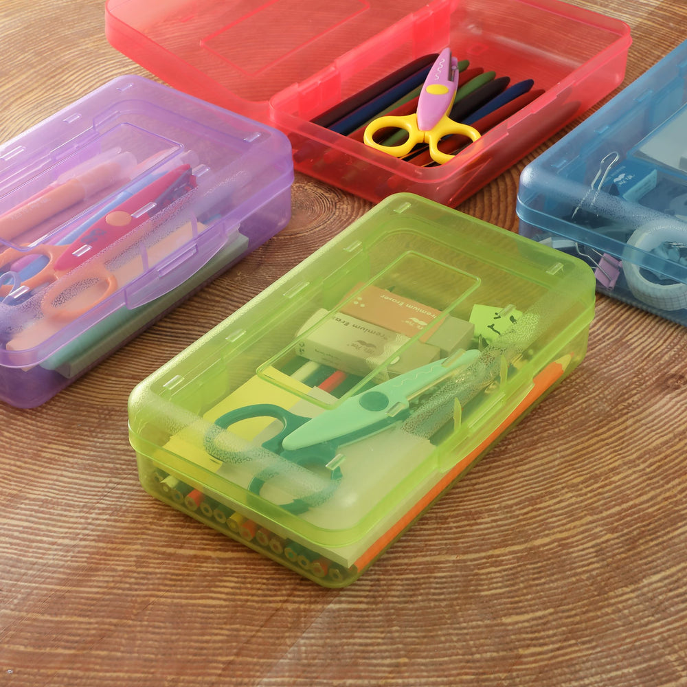 Mr. Pen classroom scene with boxes for student supplies and easy distribution