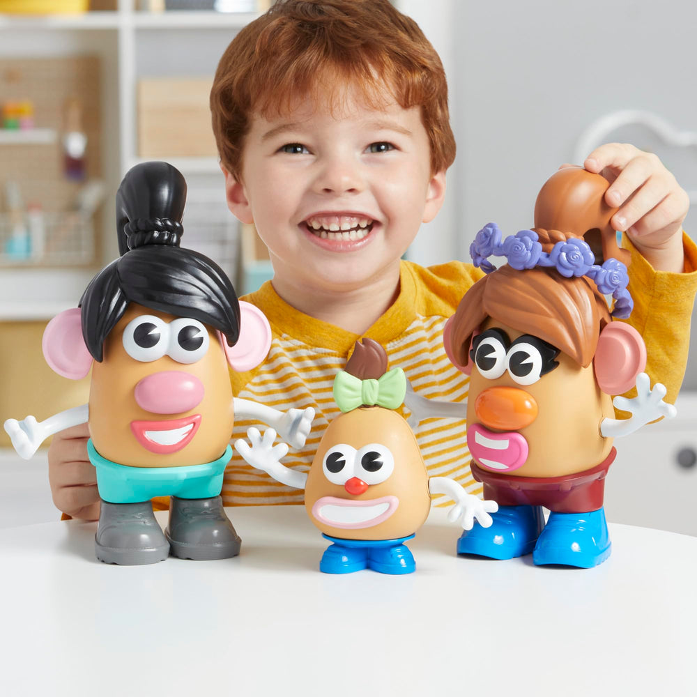 Mr. Potato Head compartimento trasero abierto mostrando almacenamiento práctico