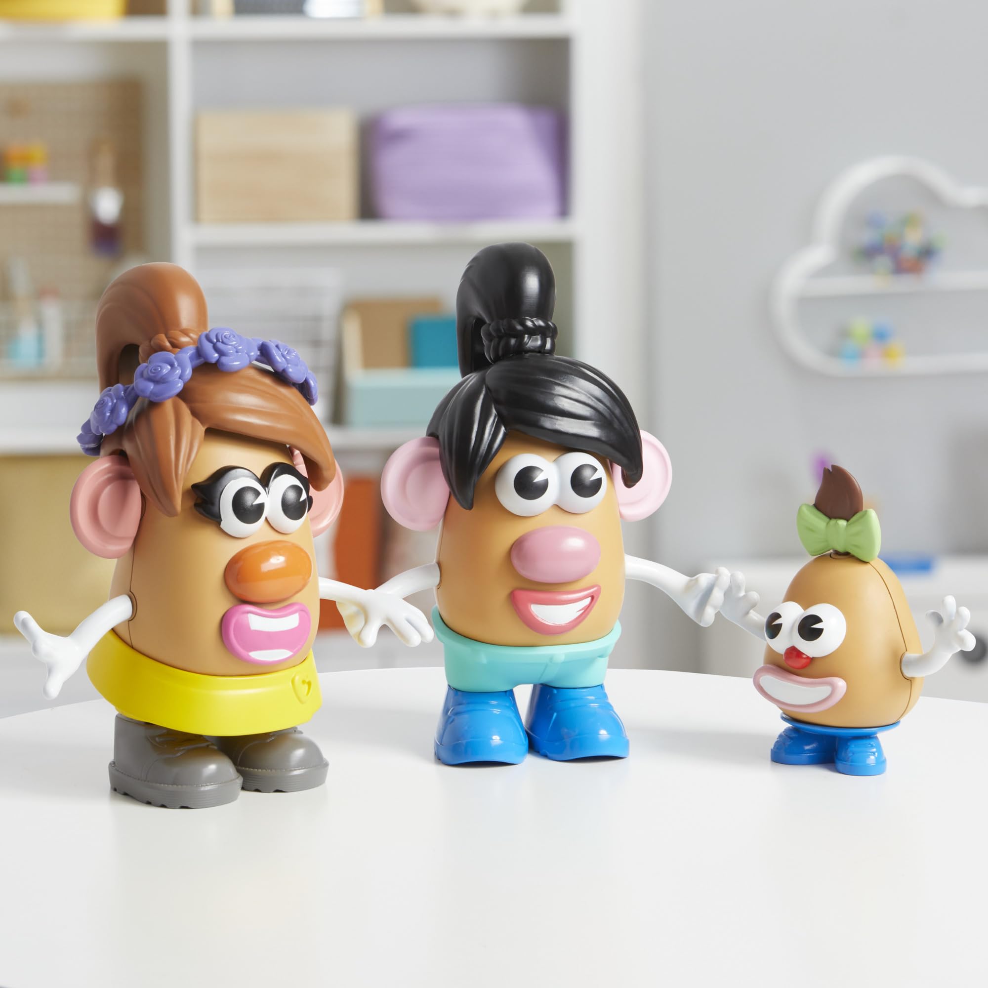 Mr. Potato Head escena en mesa de juego inspirando historias y juego prolongado
