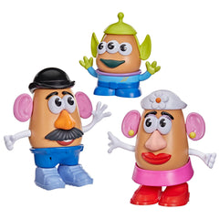 Mr. Potato Head frente del empaque mostrando personajes y beneficio de juego temático