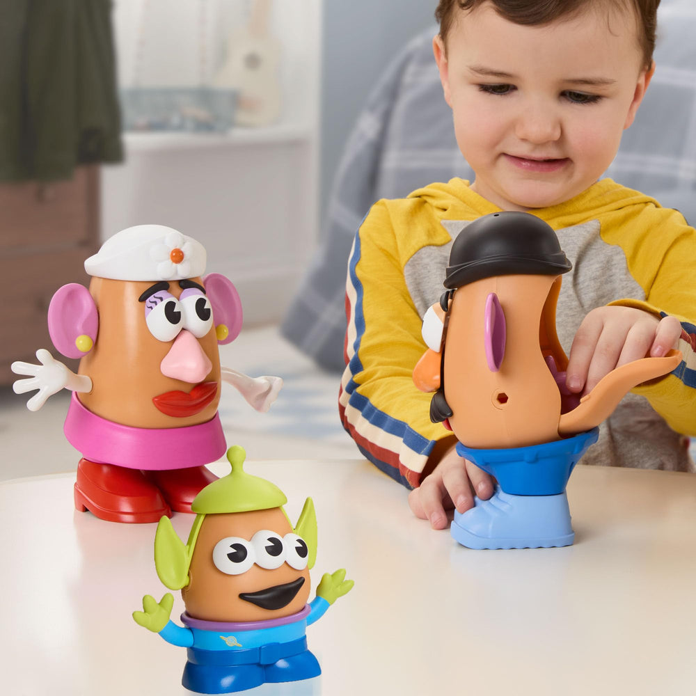 Mr. Potato Head cuerpo tot detalle muestra tamaño pequeño para historias familiares