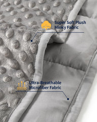 Mr. Sandman blanket laid on bed showing full coverage and cozy benefit