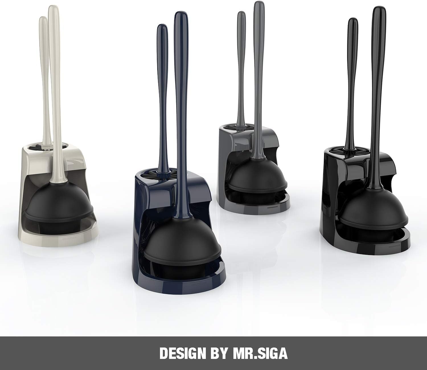 MR.SIGA ambiente de baño estilizado con el set colocado como accesorio funcional