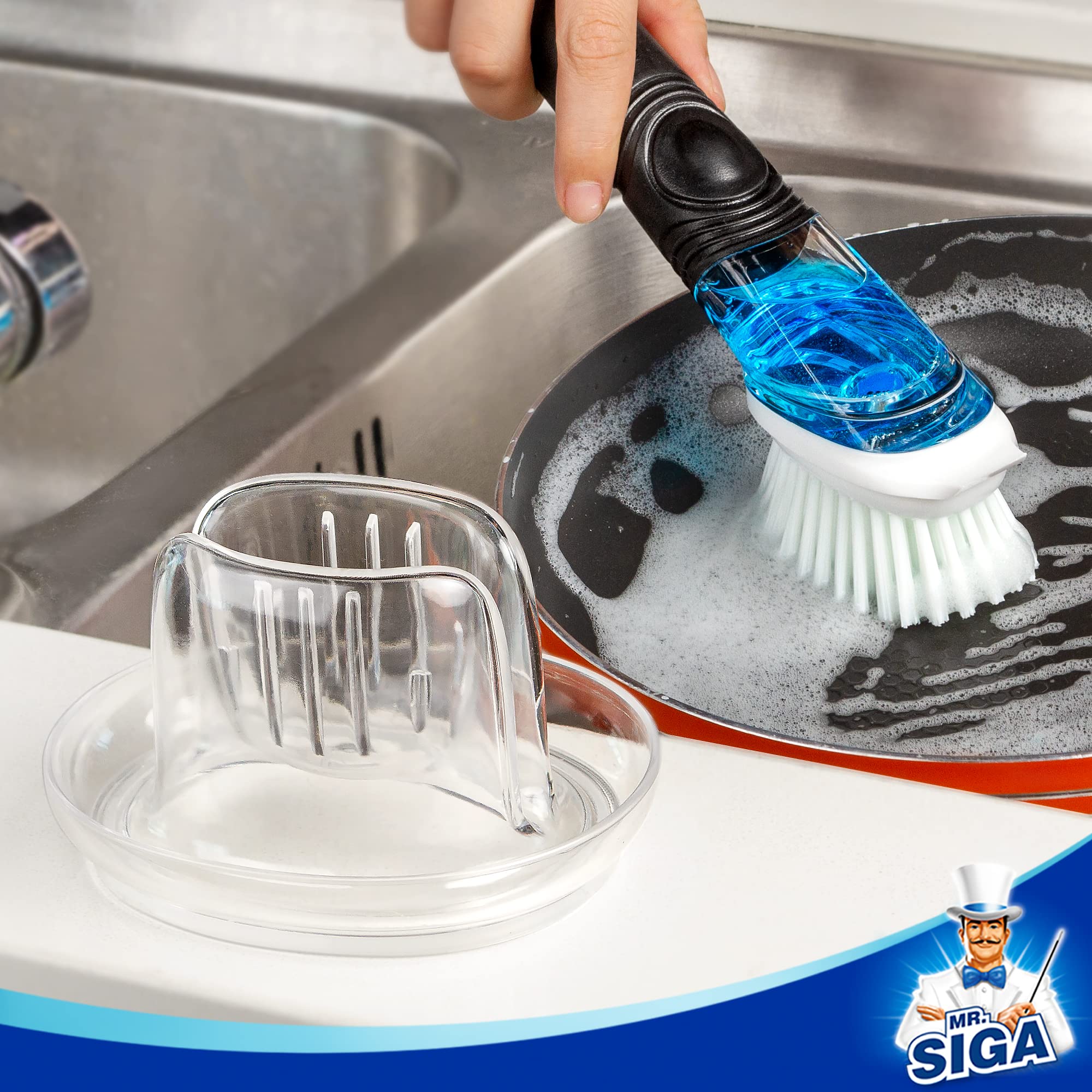 MR.SIGA pack de 4 recambios sobre mesa mostrando el contenido