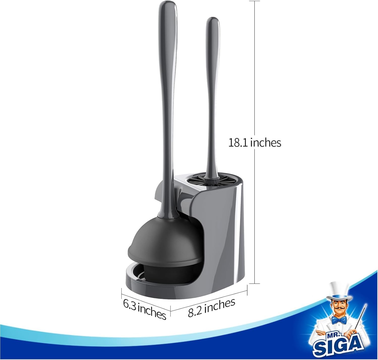 MR.SIGA detalle de la copa de goma del émbolo que garantiza succión potente
